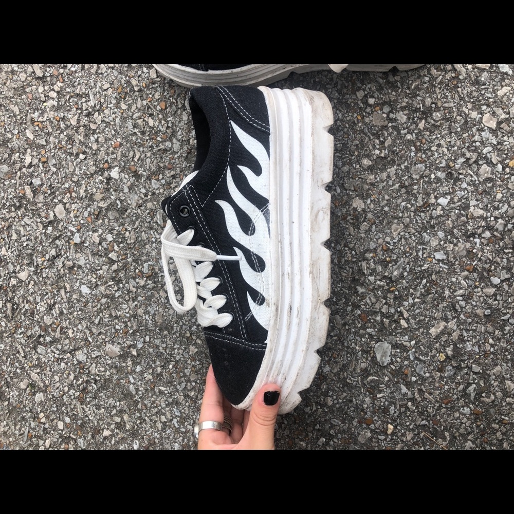 Flame nastygal tennis shoes!